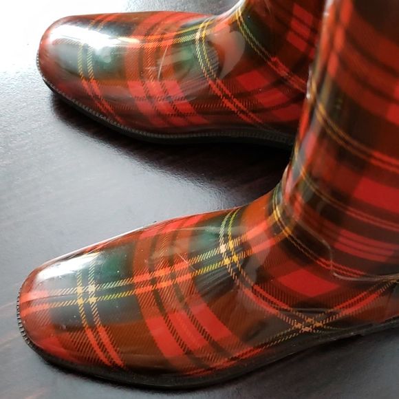 LAUREN by RALPH LAUREN plaid rain boots - Picture 12 of 14
